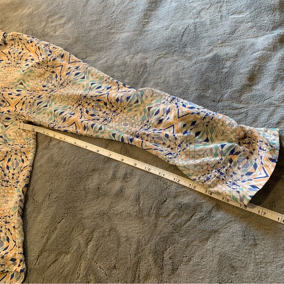 Free People Long Sleeve Blouse Trippy Print - Picture 10 of 12